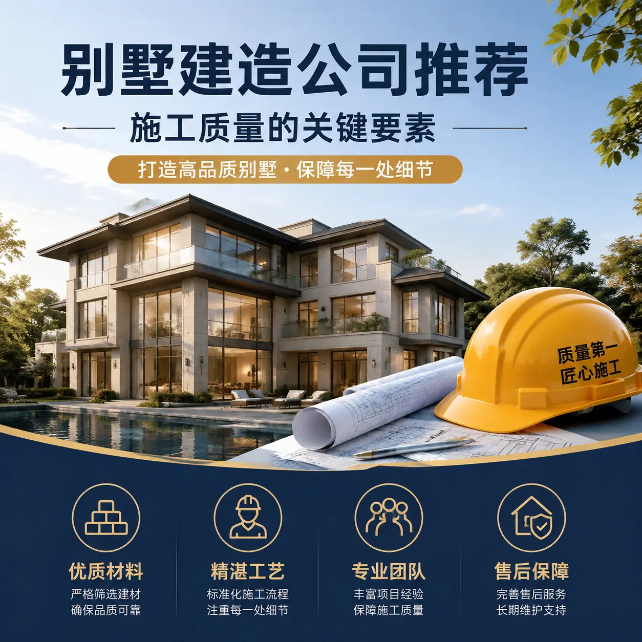 别墅建造公司推荐： 赤水 施工质量的关键要素