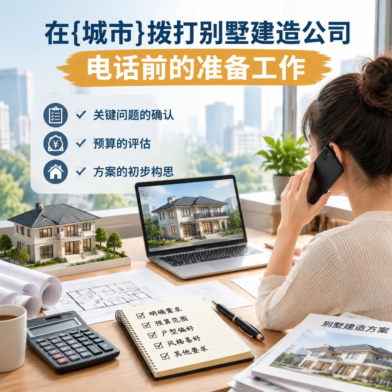在赤水拨打别墅建造公司电话前的准备工作