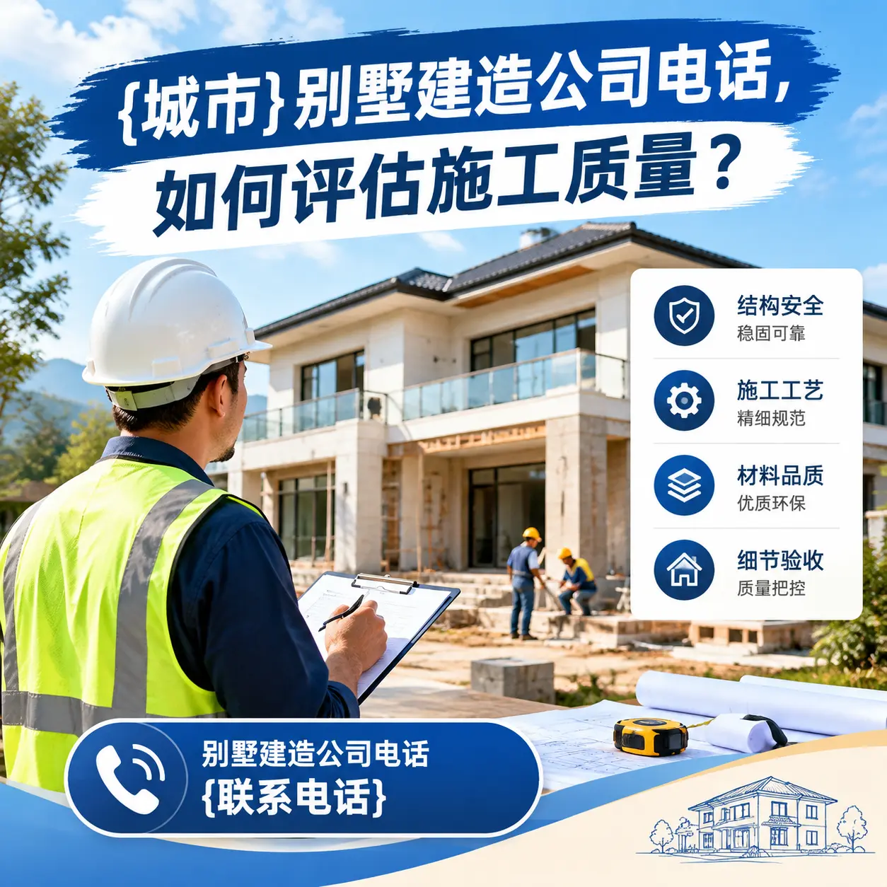 赤水别墅建造公司电话，如何评估施工质量？