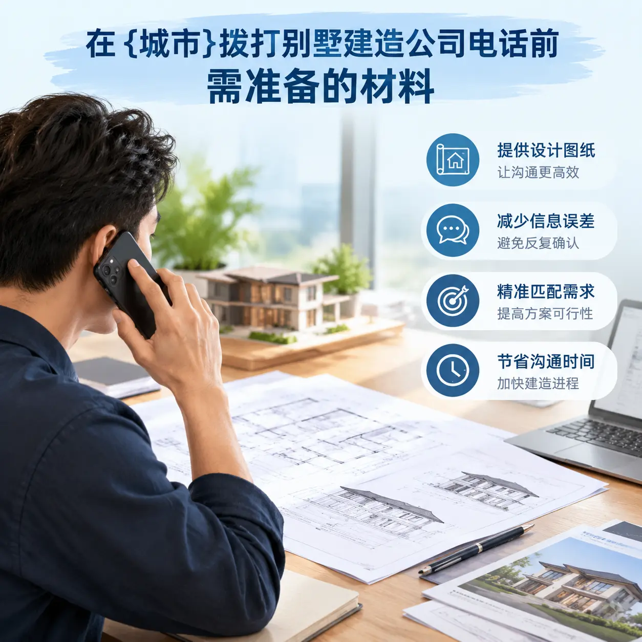 在赤水拨打别墅建造公司电话前需准备的材料