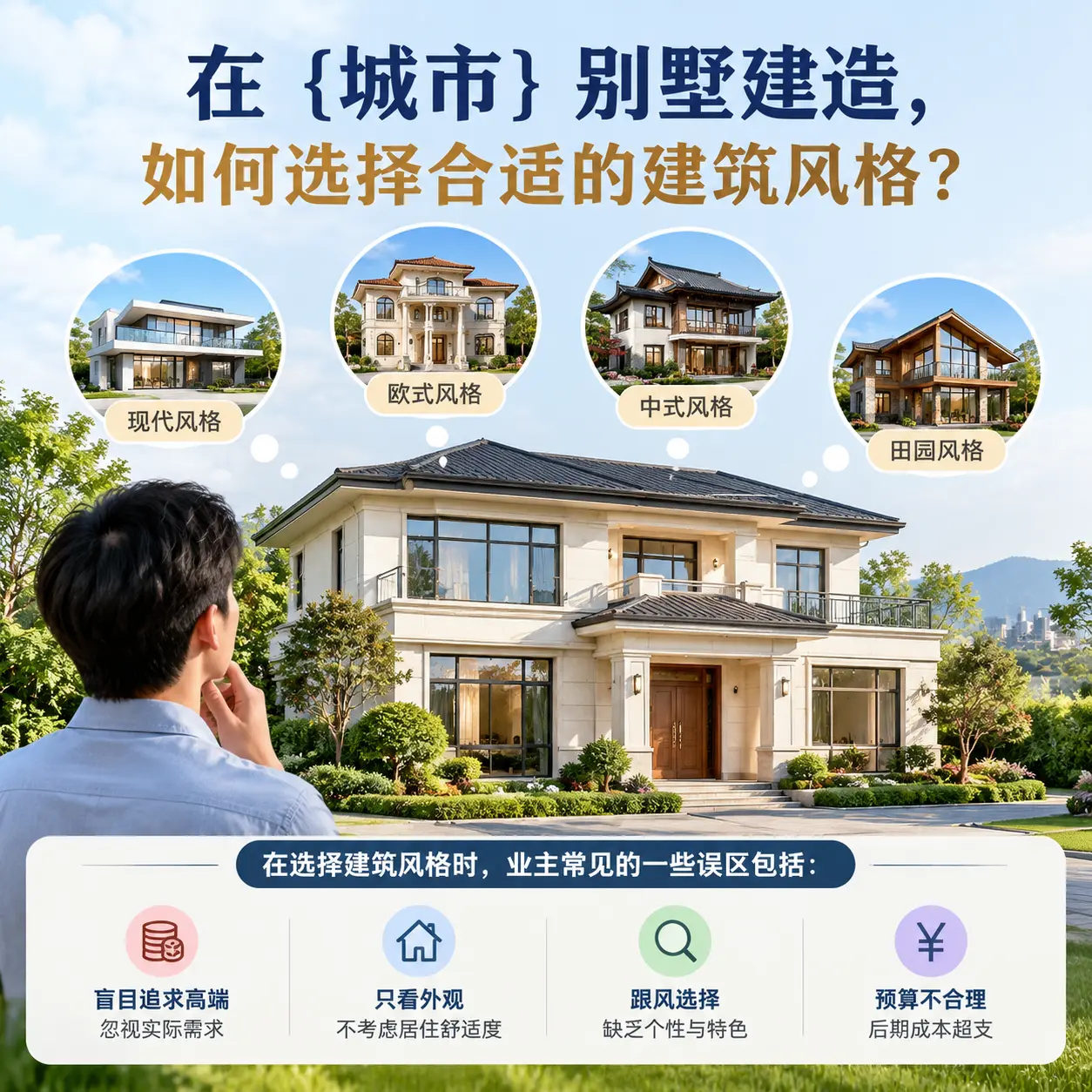 在 赤水 别墅建造，如何选择合适的建筑风格？