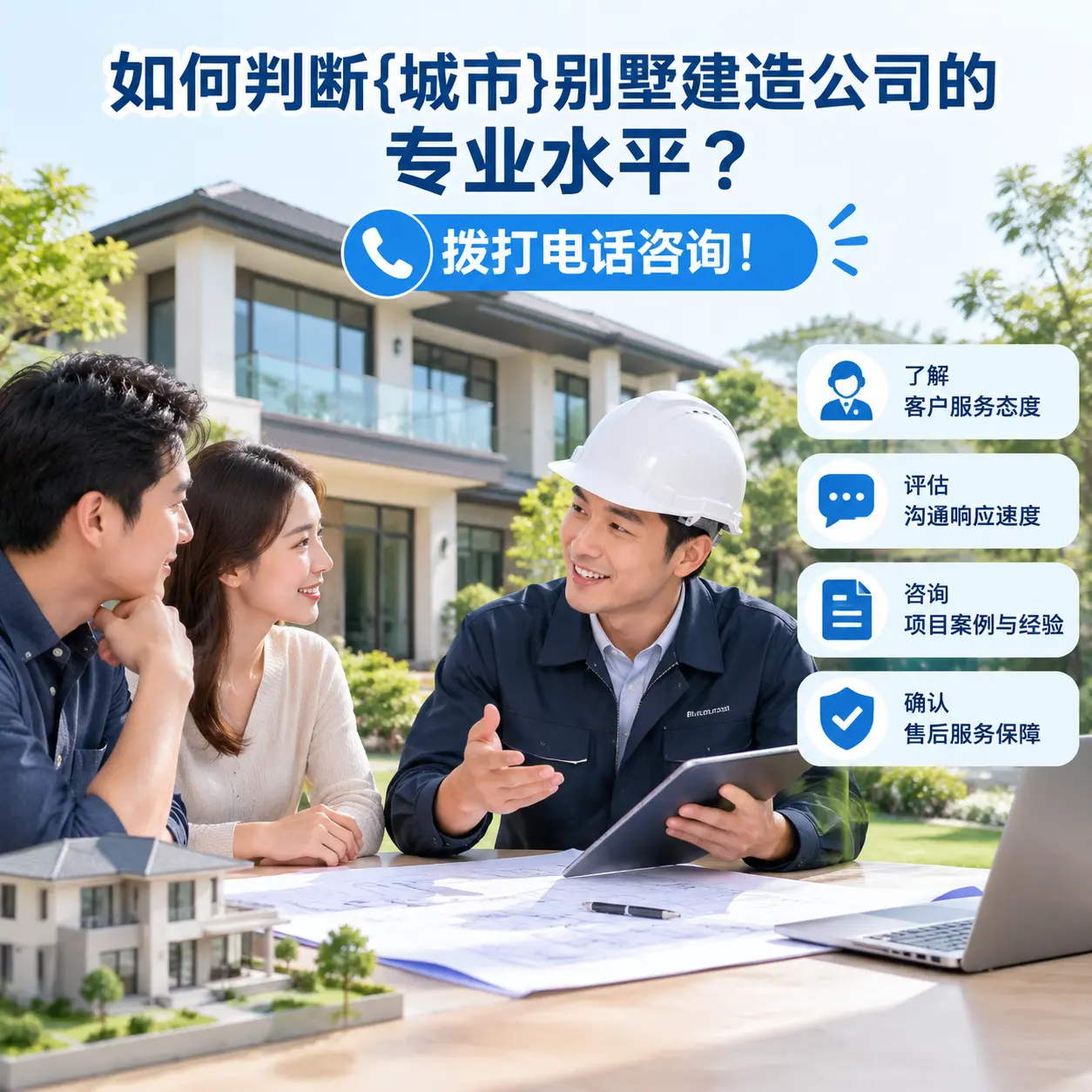 如何判断赤水别墅建造公司的专业水平？拨打电话咨询！